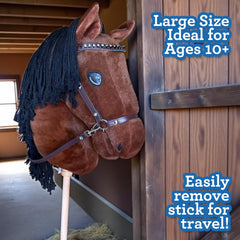 Playful Minds plush head in bay color invites imaginative adventures.