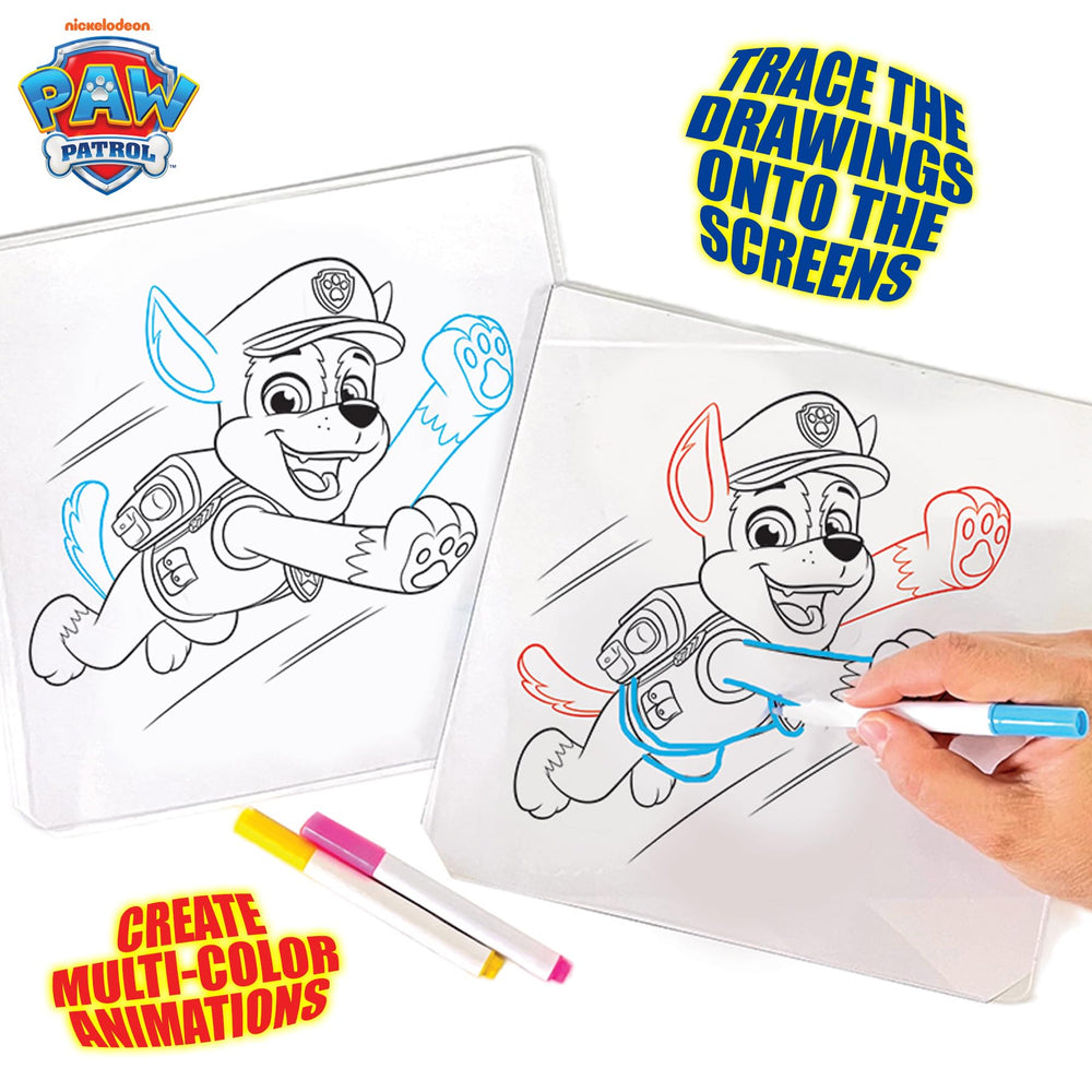 Playful Minds PAW Patrol Glow Pad dual screens simulate movement.