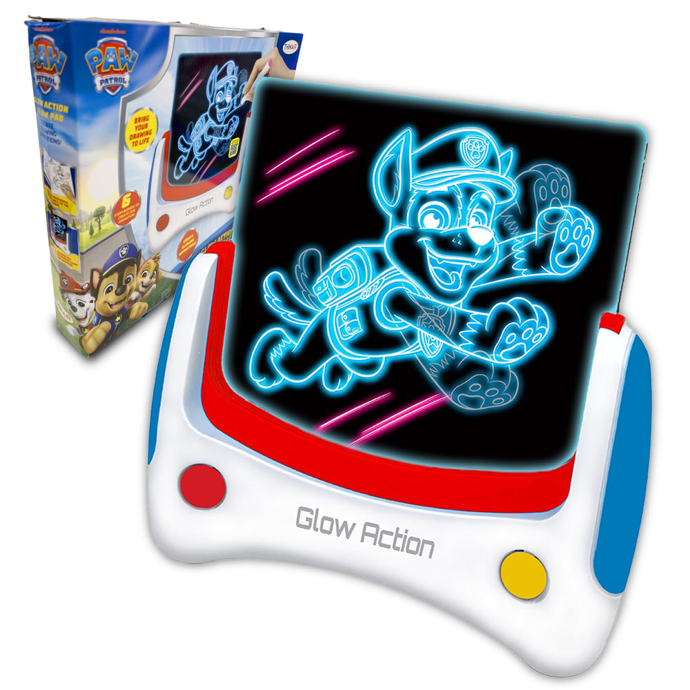 Playful Minds PAW Patrol Glow Pad storyboard display for imaginative storytelling.