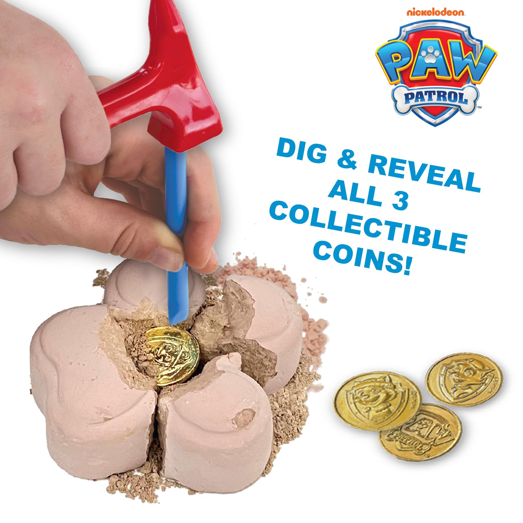 Playful Minds PAW Patrol collectible coins showcase character designs.