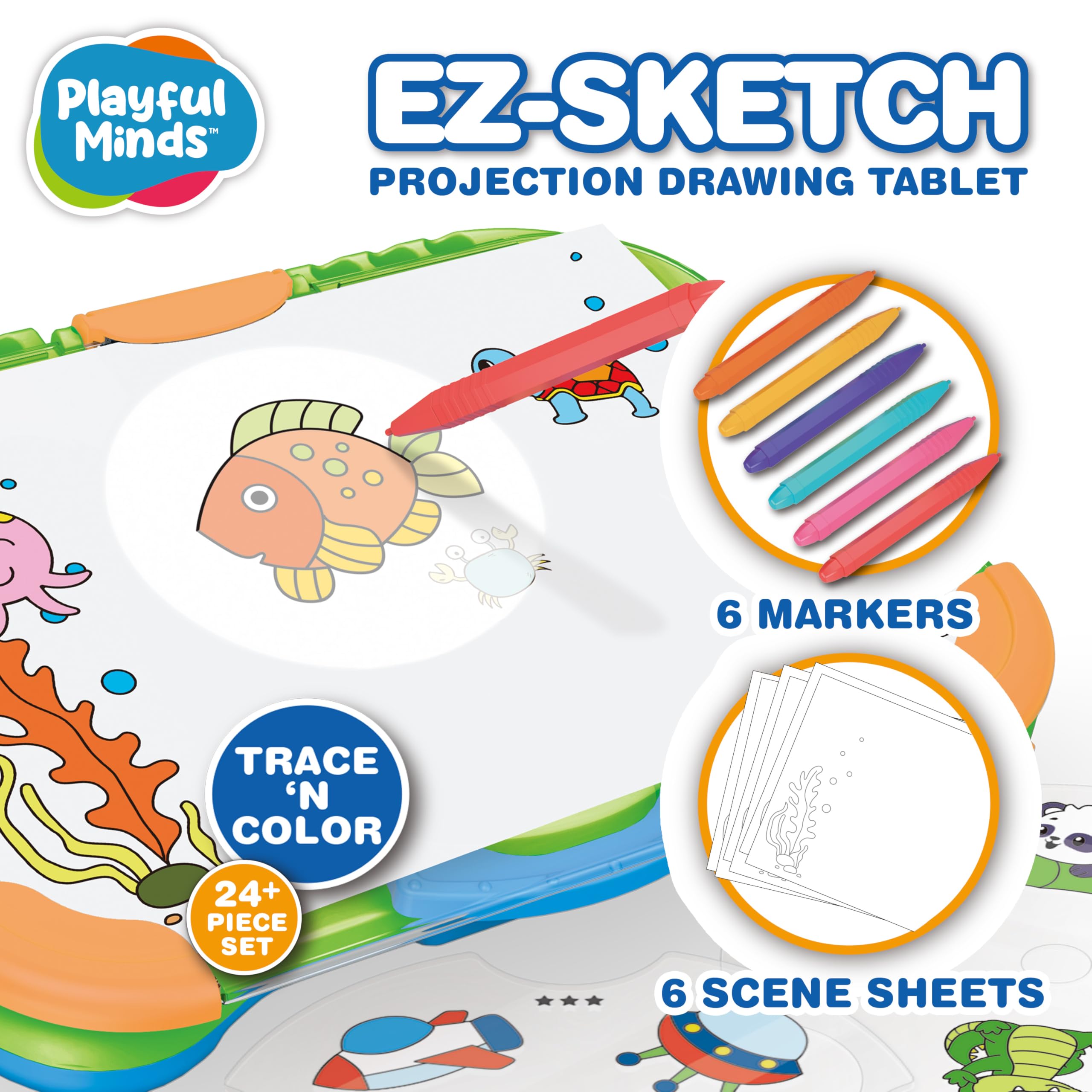 Playful Minds EZ Sketch scene papers for varied backdrops and storytelling sketches.