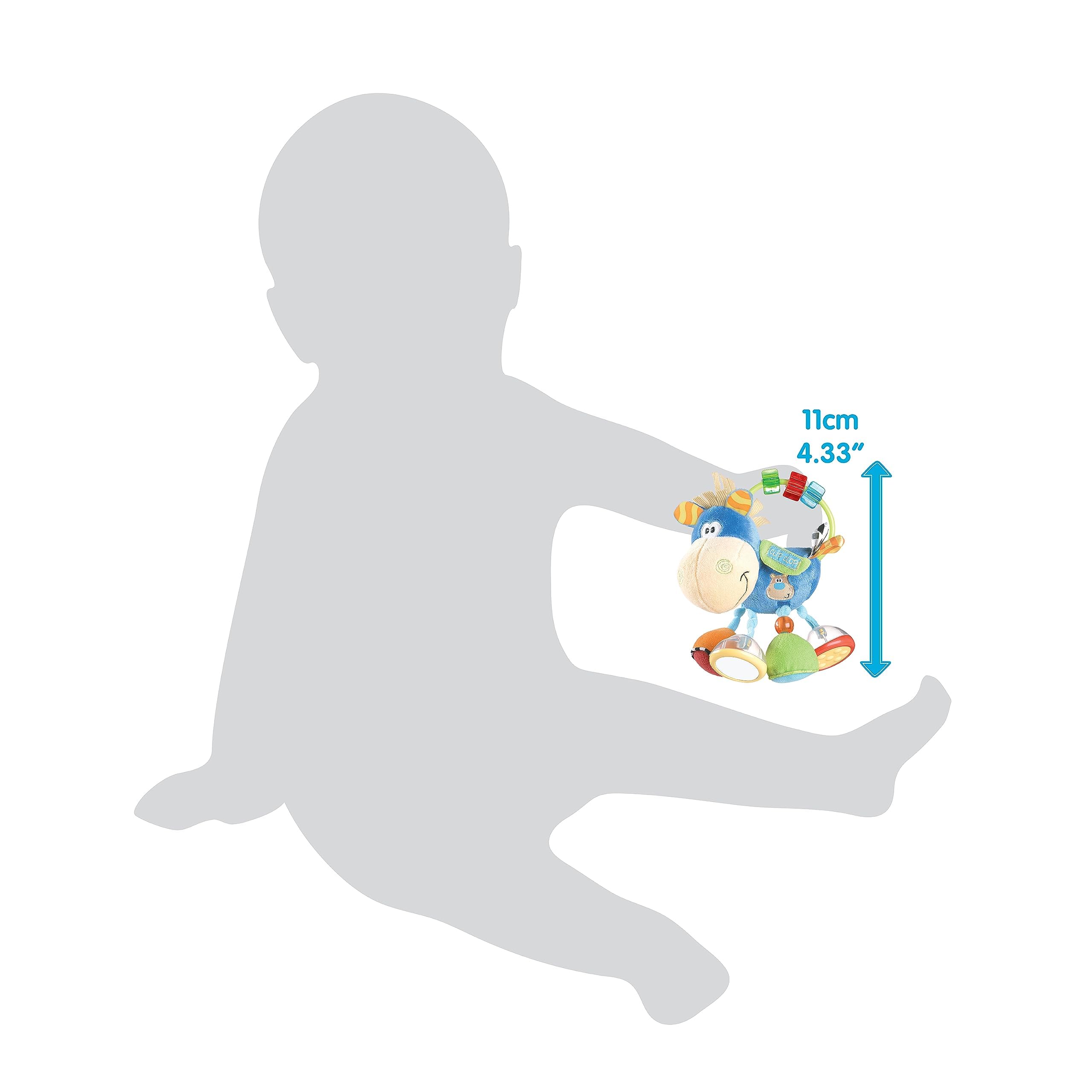 Playgro Clip Clop textured mane invites grasping and exploration.