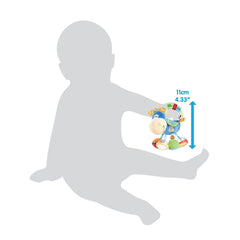Playgro Clip Clop textured mane invites grasping and exploration.