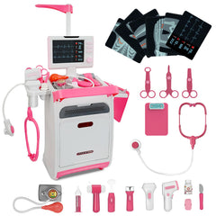 Playhiland pink doctor cart boosts imaginative play and early medical role skills.
