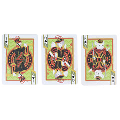 PLAYING CARD DECKS Festive red and green pack brightens holiday table games.