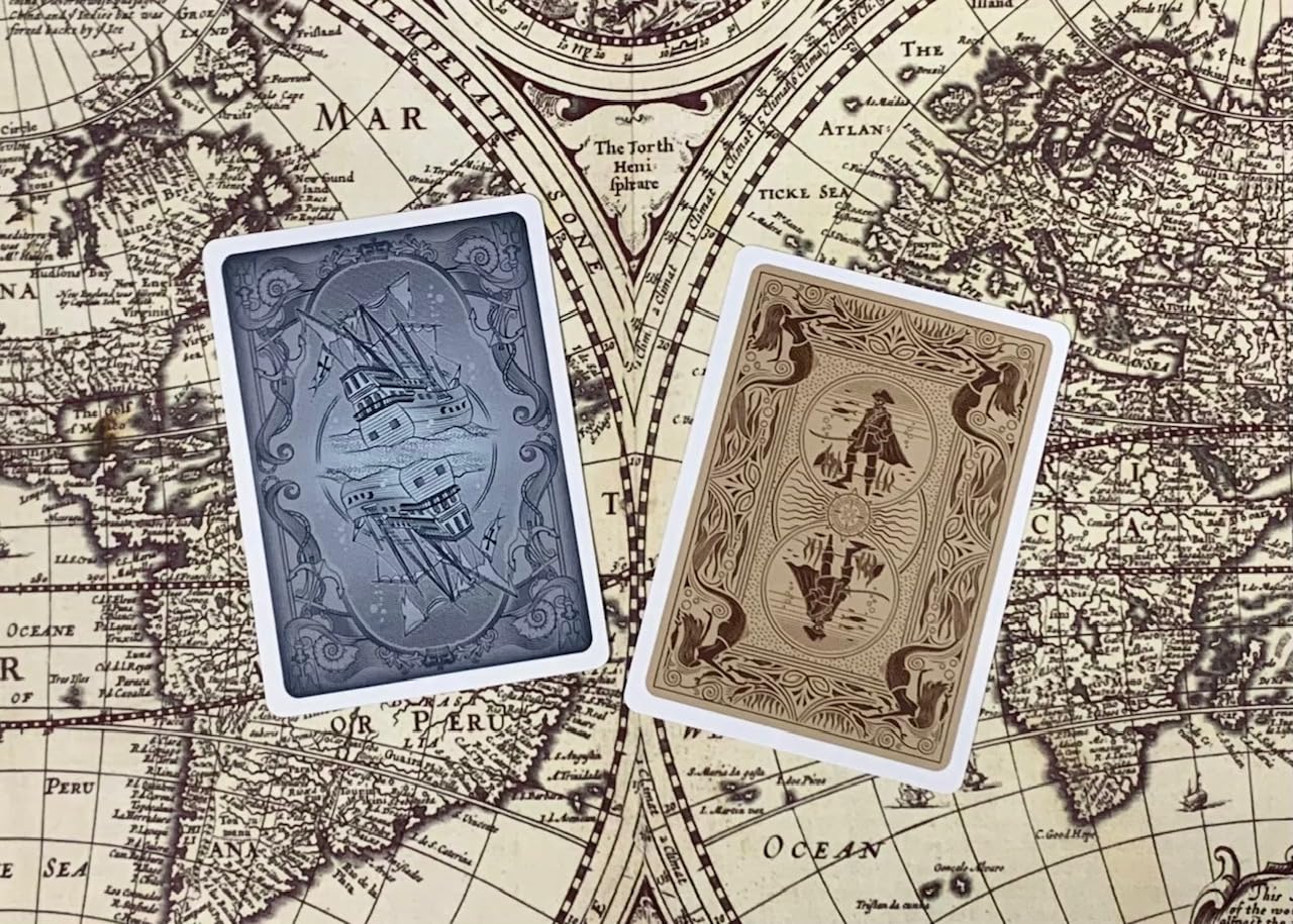 PLAYING CARD DECKS.COM Neptune's Graveyard cardistry-ready deck for smooth handling and flair.