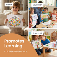 Compact kid-friendly size supports small-hand grip and storage