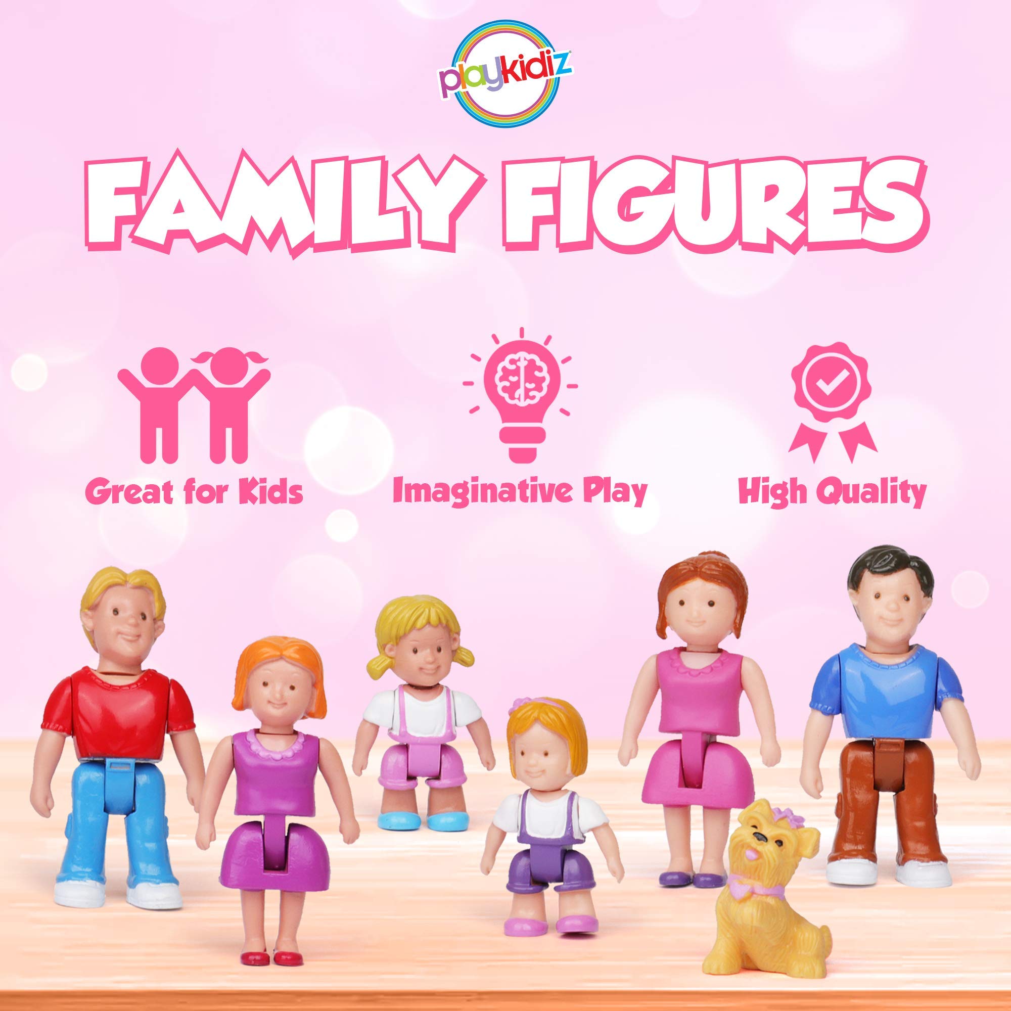 Playkidz family figures: older siblings for storytelling and scenes.