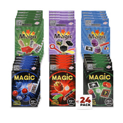 Playkidz magic tricks deck box—beginner-friendly kit for kids' party fun.