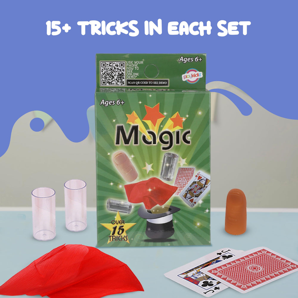 Playkidz learning magic props—durable tools for lively pretend performances.