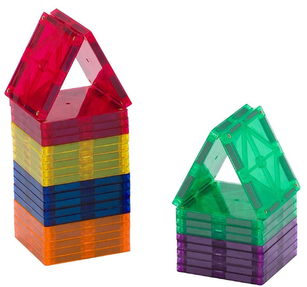 Playmags 30-piece square tiles for creative building and early spatial skills.