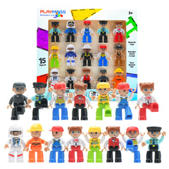 Playmags large figures 15-piece set for STEM-inspired play.