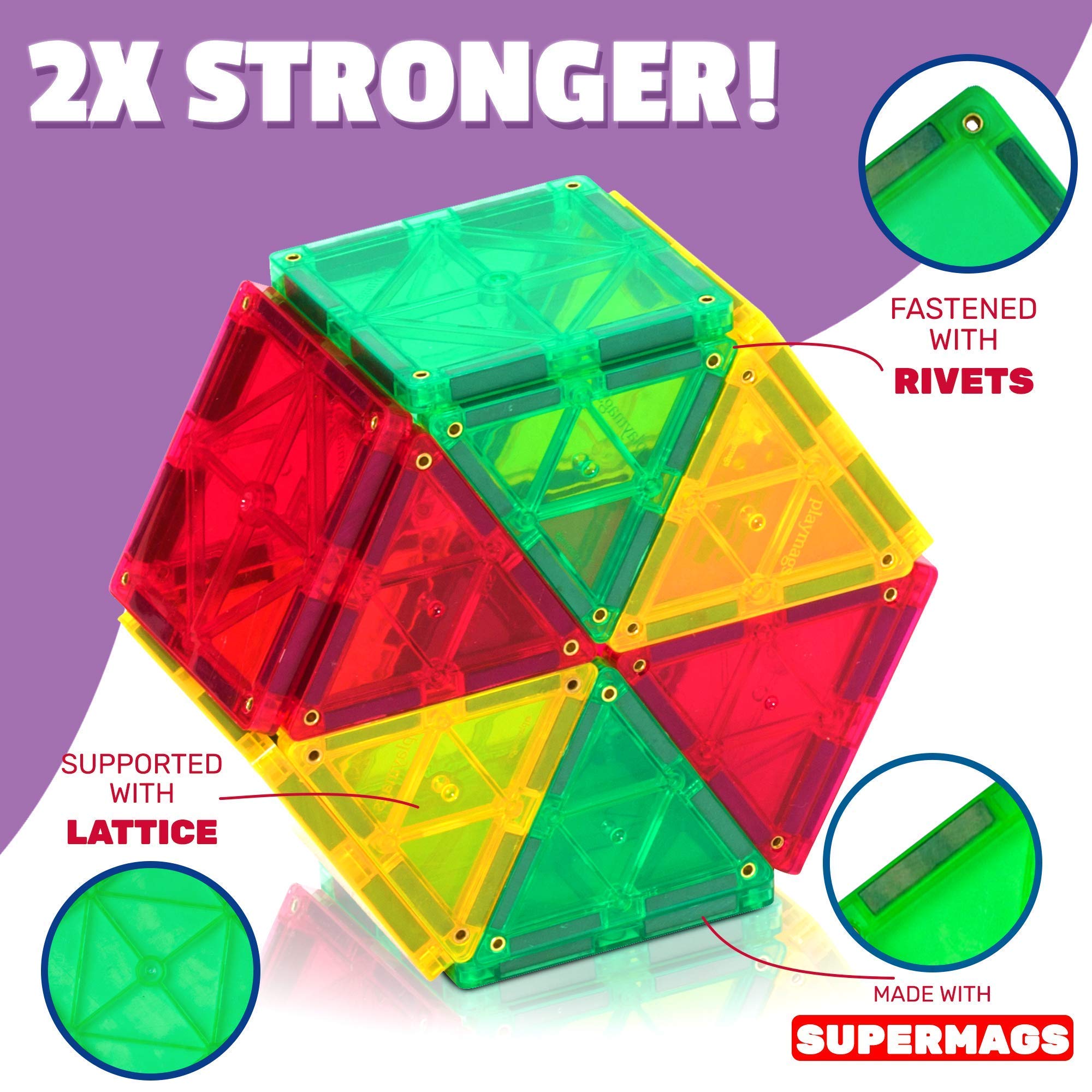 Playmags alphabet letters click in windows to support learning