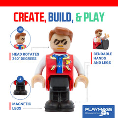 Playmags compatibility with other brands enables easy expansion and shared playtime.