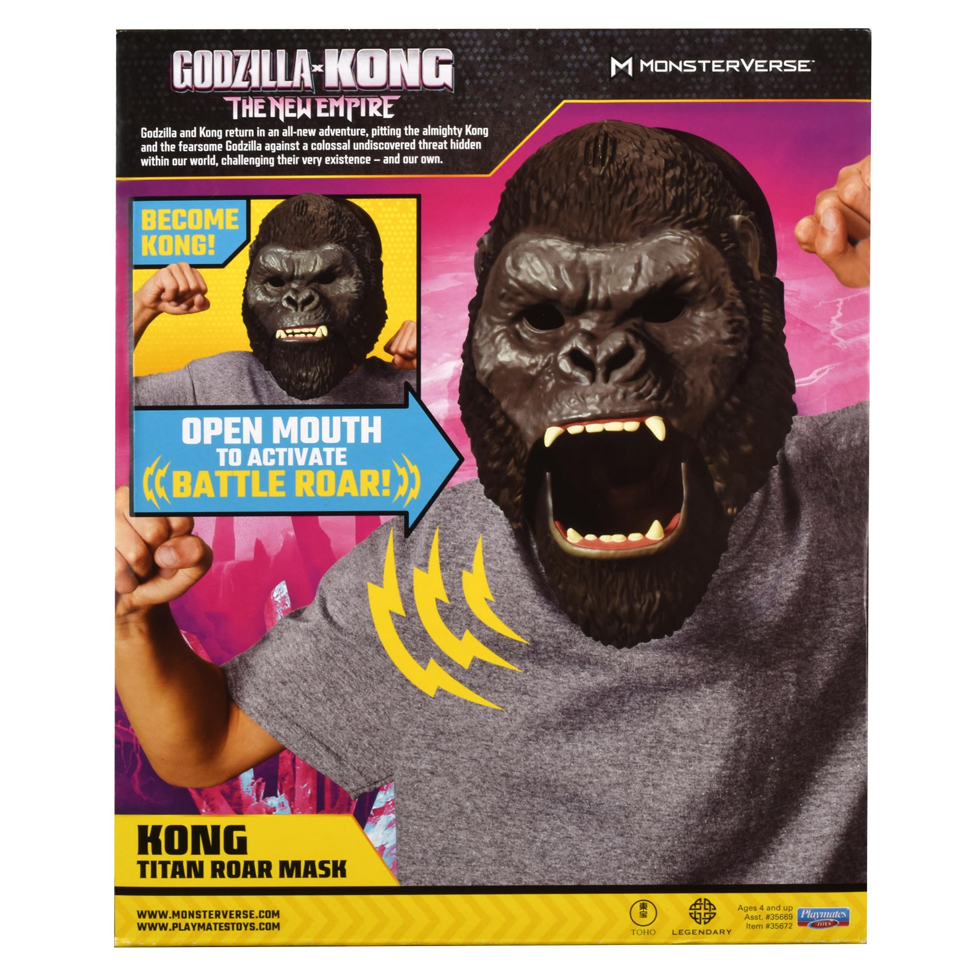 Godzilla x Kong packaging features vibrant, collector-friendly design inspired by Hollow Earth.