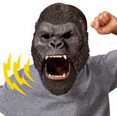 Godzilla x Kong Interactive Mask battle-cry close-up captures roaring expression and dynamic mouth movement for performance.