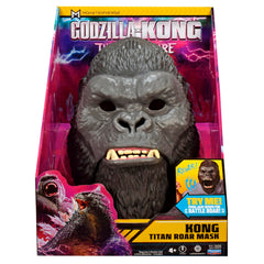 Godzilla x Kong Interactive Mask packaging highlights Hollow Earth-inspired artwork and bold colors.