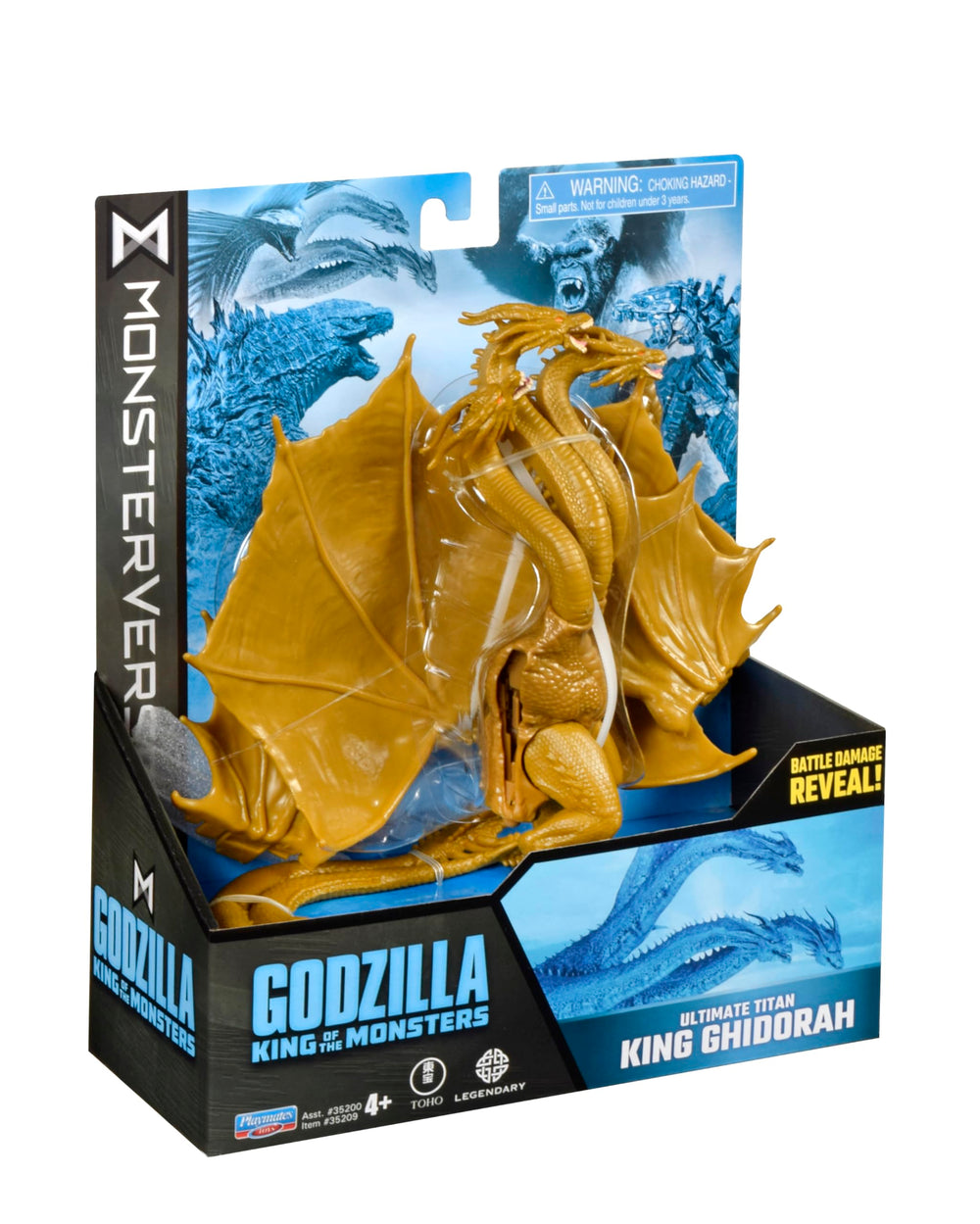 6-inch Ghidorah figure shows poseable details and dynamic articulation.