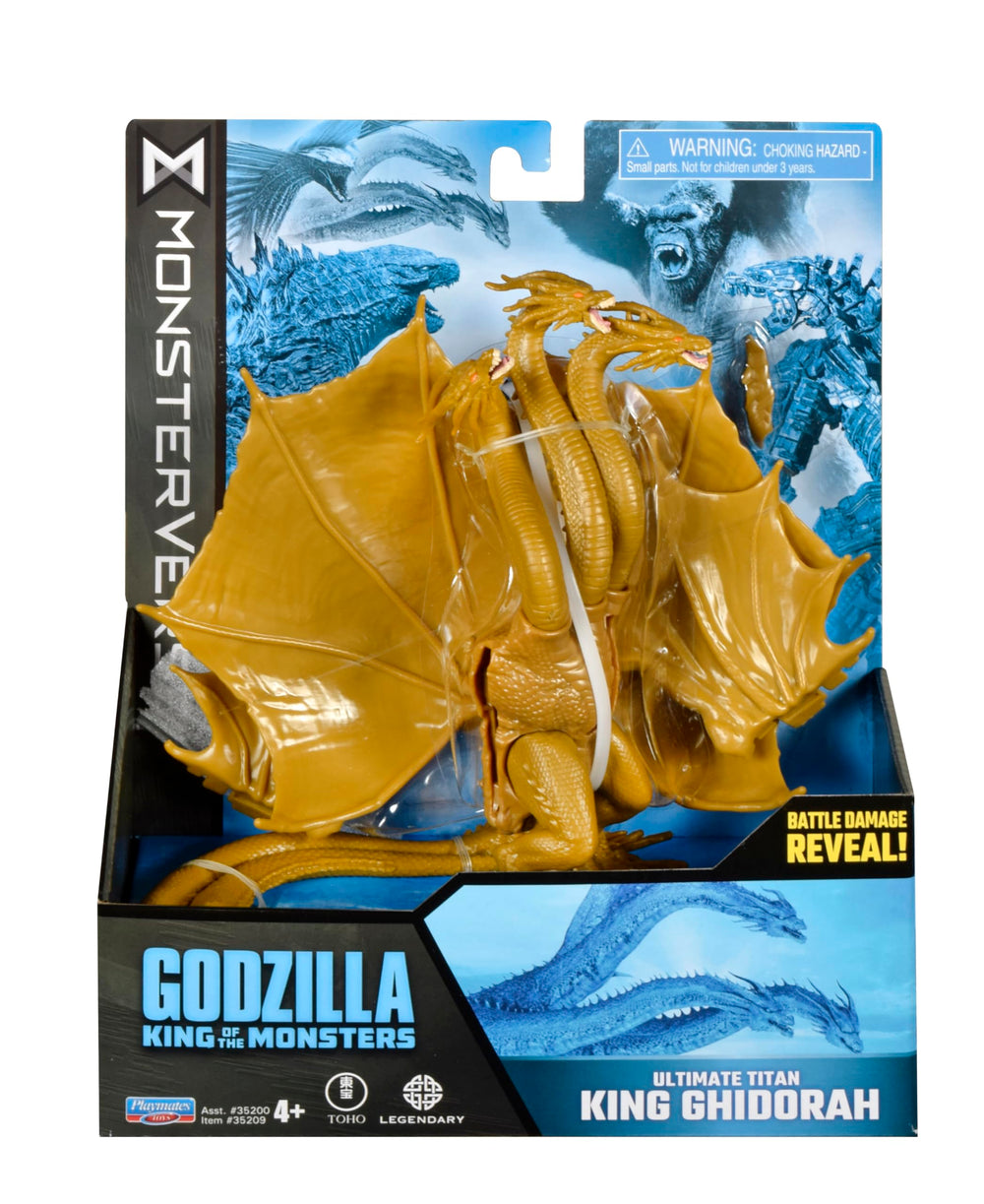 King Ghidorah 6-inch figure side view highlights dramatic silhouette.