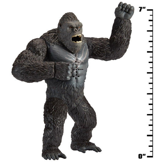 Kong mouth detail with soft rubber for realistic roaring expressions.