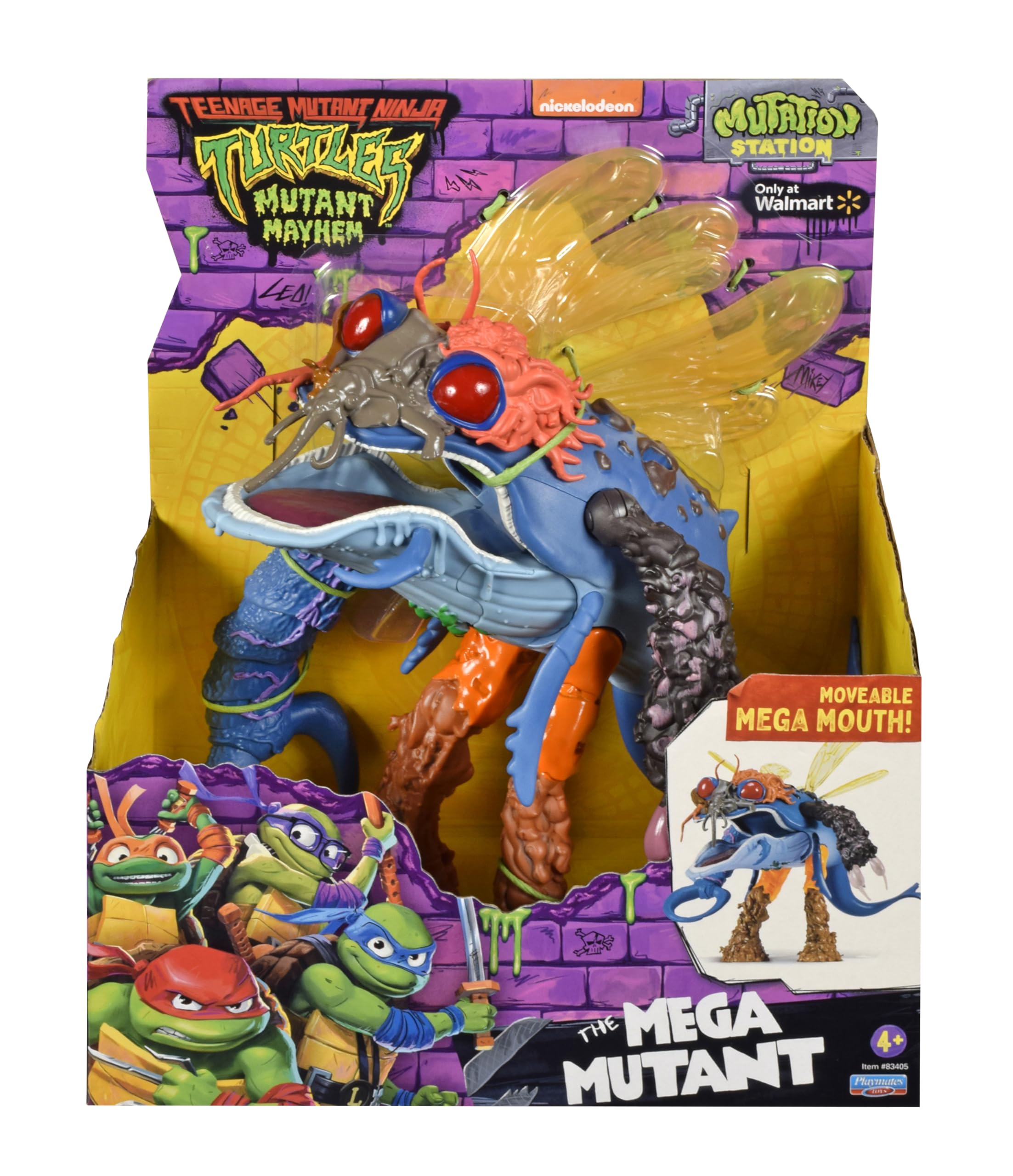 PlayMates Megamutant features bold TMNT colors for vibrant display.