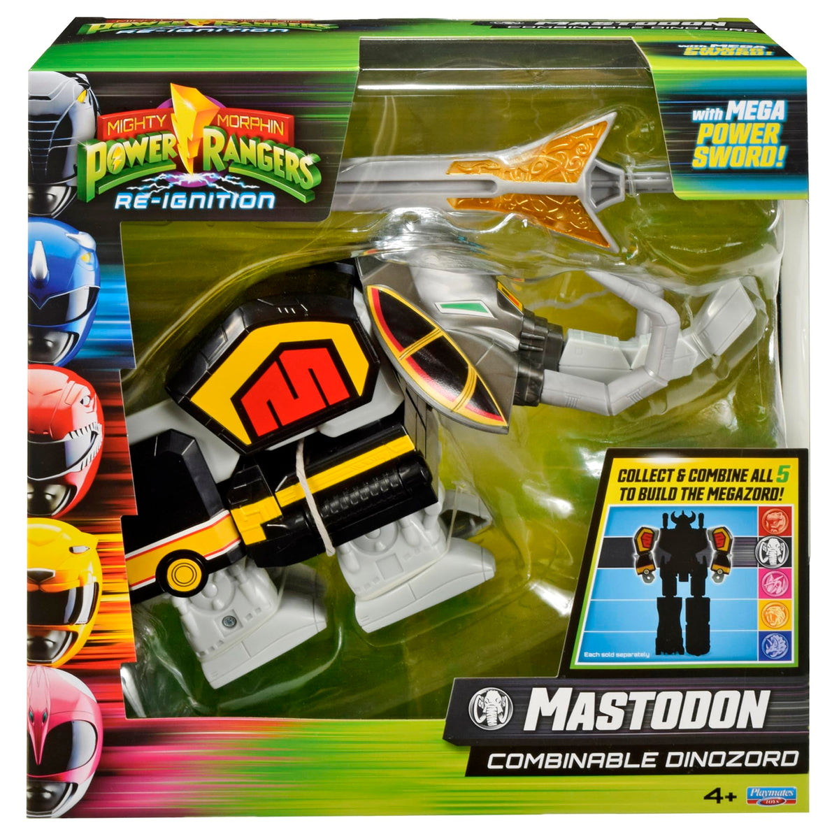 PlayMates Mastodon front view figure, ideal for display and imaginative play.