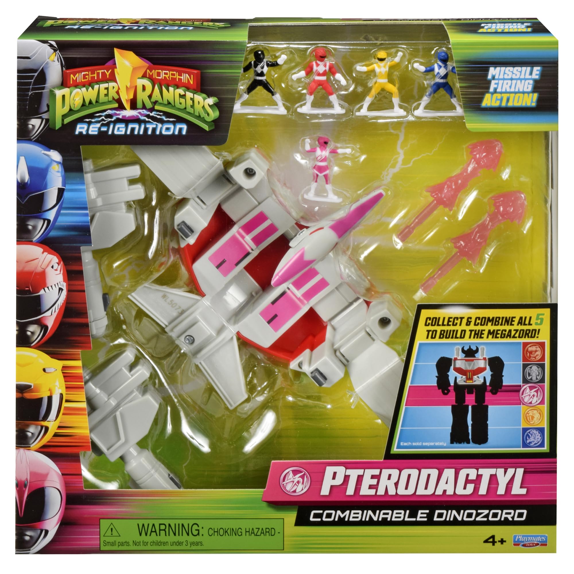 PlayMates Power Rangers ReIgnition Pterodactyl front view showcases collectible scale and poseable detailing.