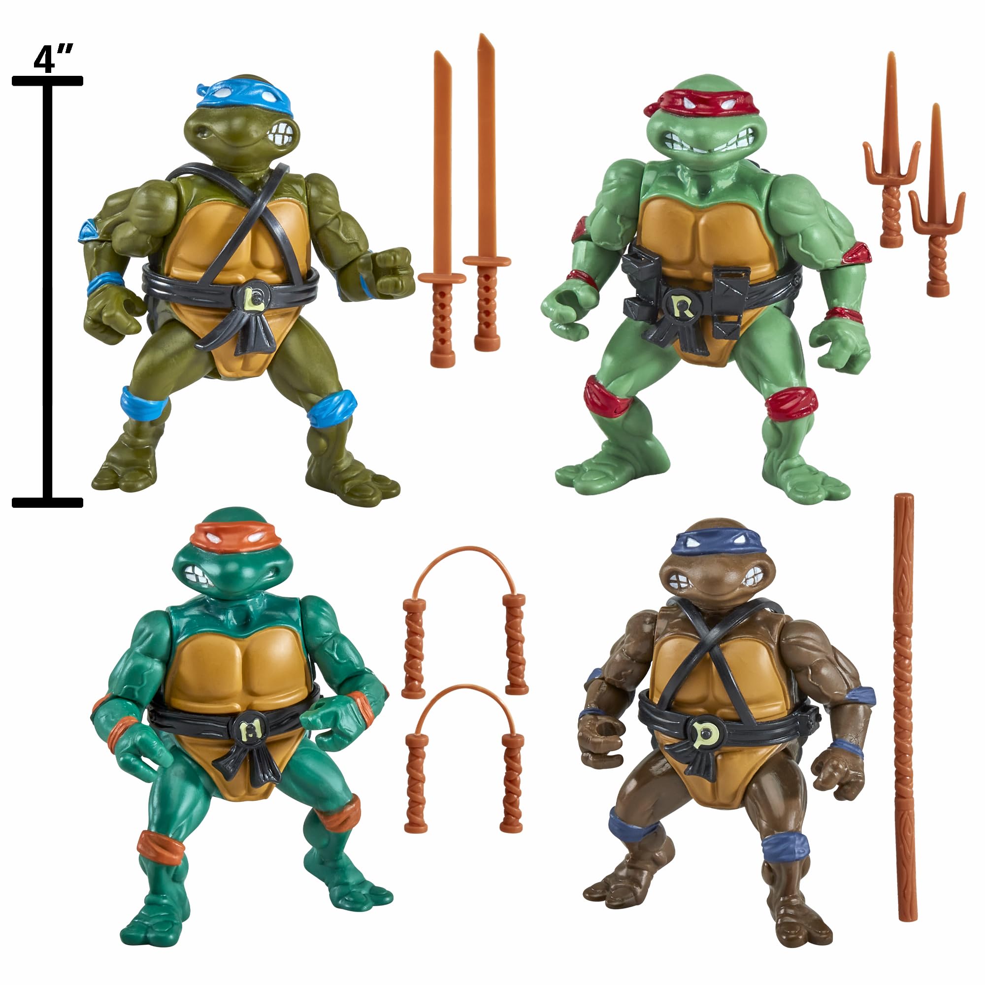 PlayMates TMNT 1987 Donatello figure — detailed deco perfect for dioramas and retro collections