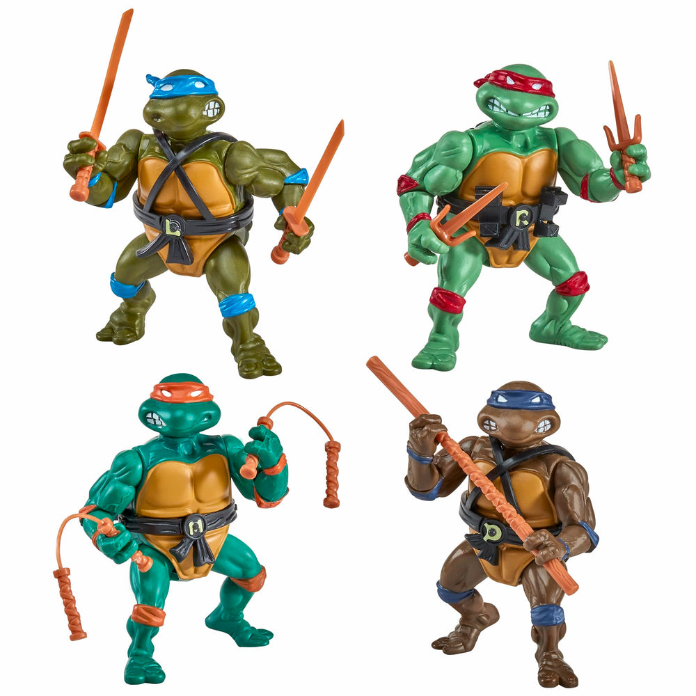 PlayMates TMNT 1987 Michelangelo figure — vibrant colors ideal for shelf display