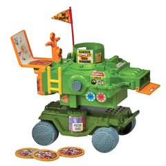 PlayMates TMNT Pizza Thrower Vehicle front view for action-packed play sessions.