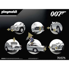 Playmobil Aston Martin DB5 interior with two seats for scenes.
