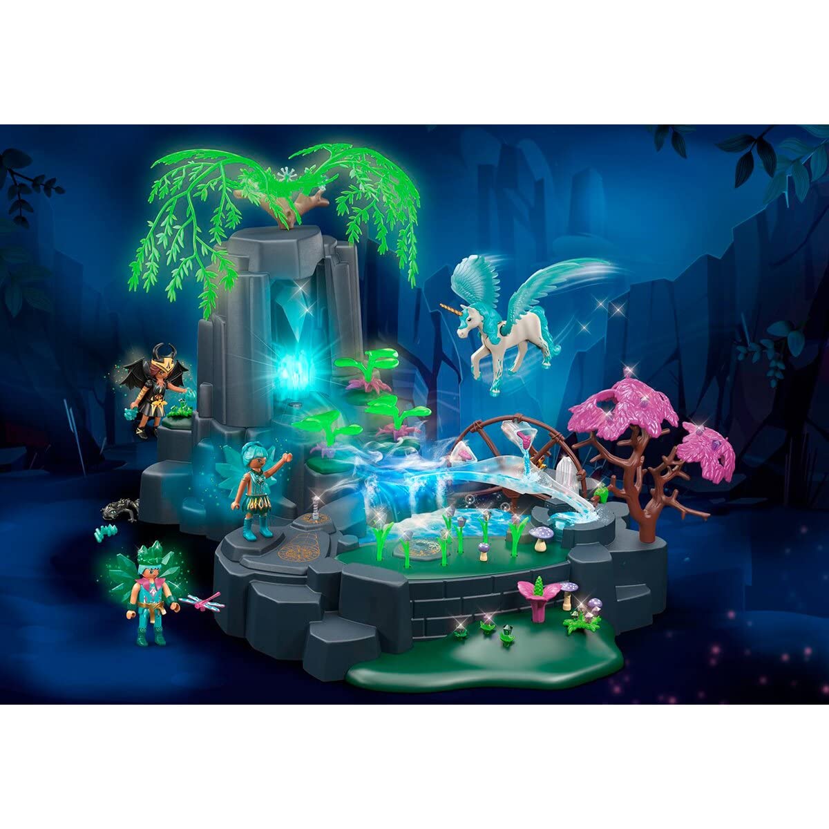 Playmobil Ayuma Crystal Plants glow softly for nighttime adventures