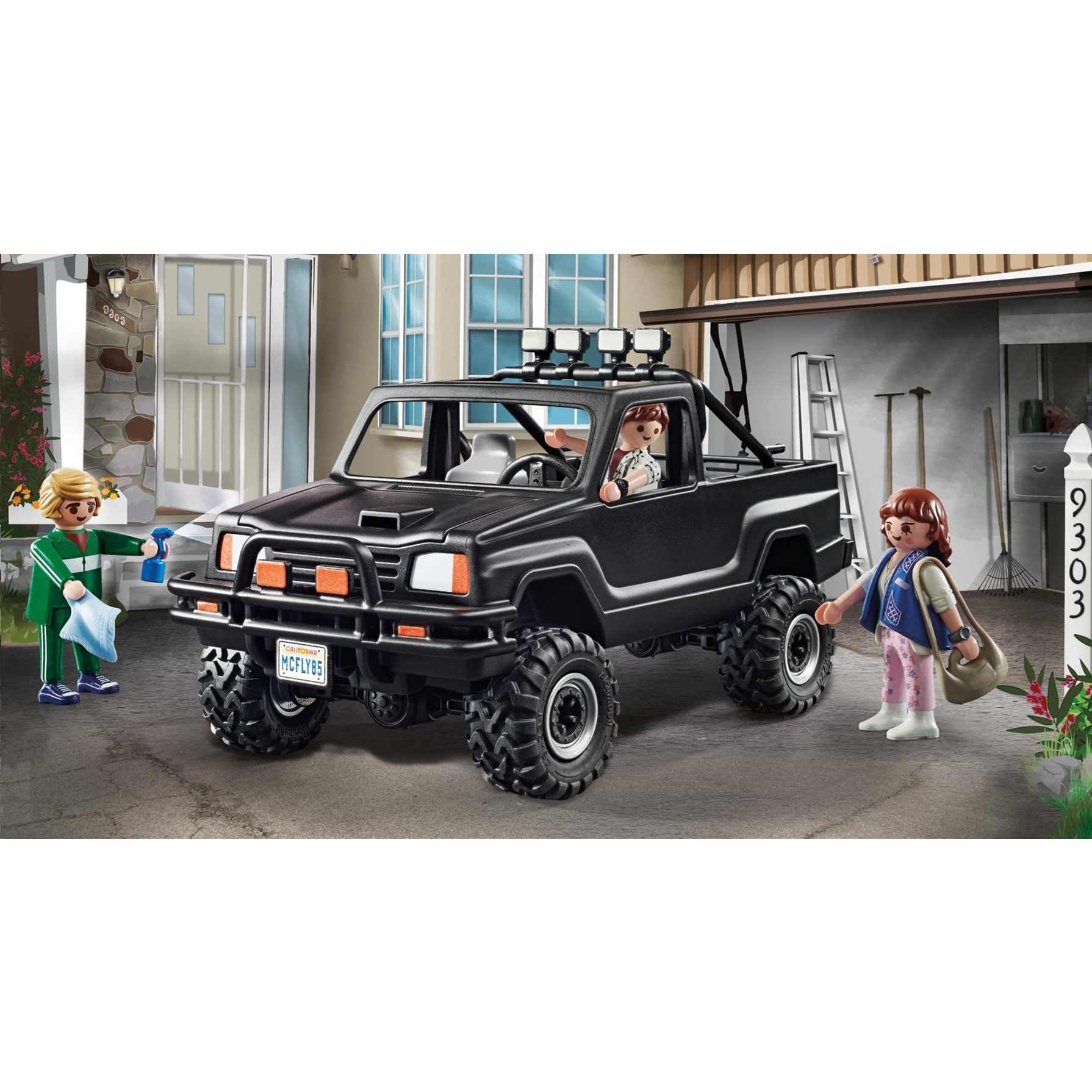 Playmobil Marty's Pickup Truck with Marty figure supports storytelling adventures.