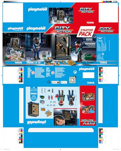 Playmobil Bank Robbery accessories enhance city action play