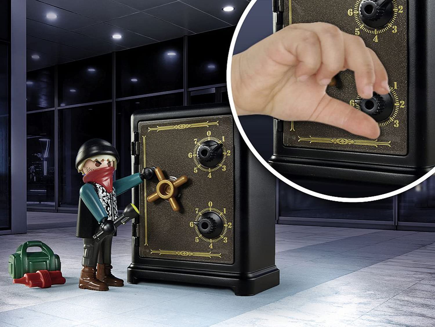 Playmobil Bank Robbery money and gold bars for realistic scenes