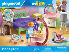 Playmobil Bedroom with Baby Corner colorful rocking arch invites gentle swinging