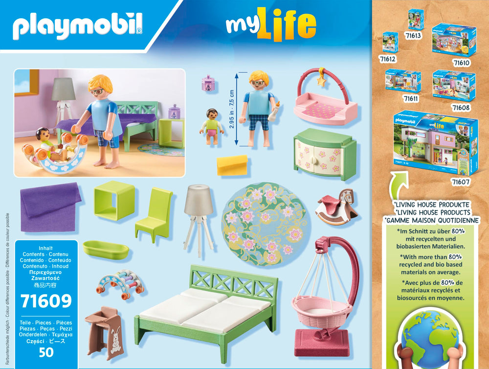 Playmobil Bedroom with Baby Corner swing and accessories spark imaginative play