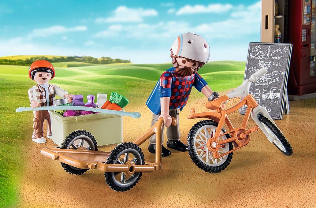 Playmobil Country Farm Shop child figure sparks sharing and shop scenes.