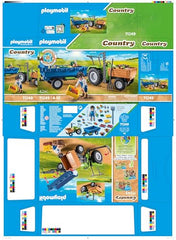 Playmobil Harvester Tractor with Trailer ideal for ages four to ten.