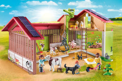Playmobil Large Farm electric charging station scene showing tech-friendly farming imagination.