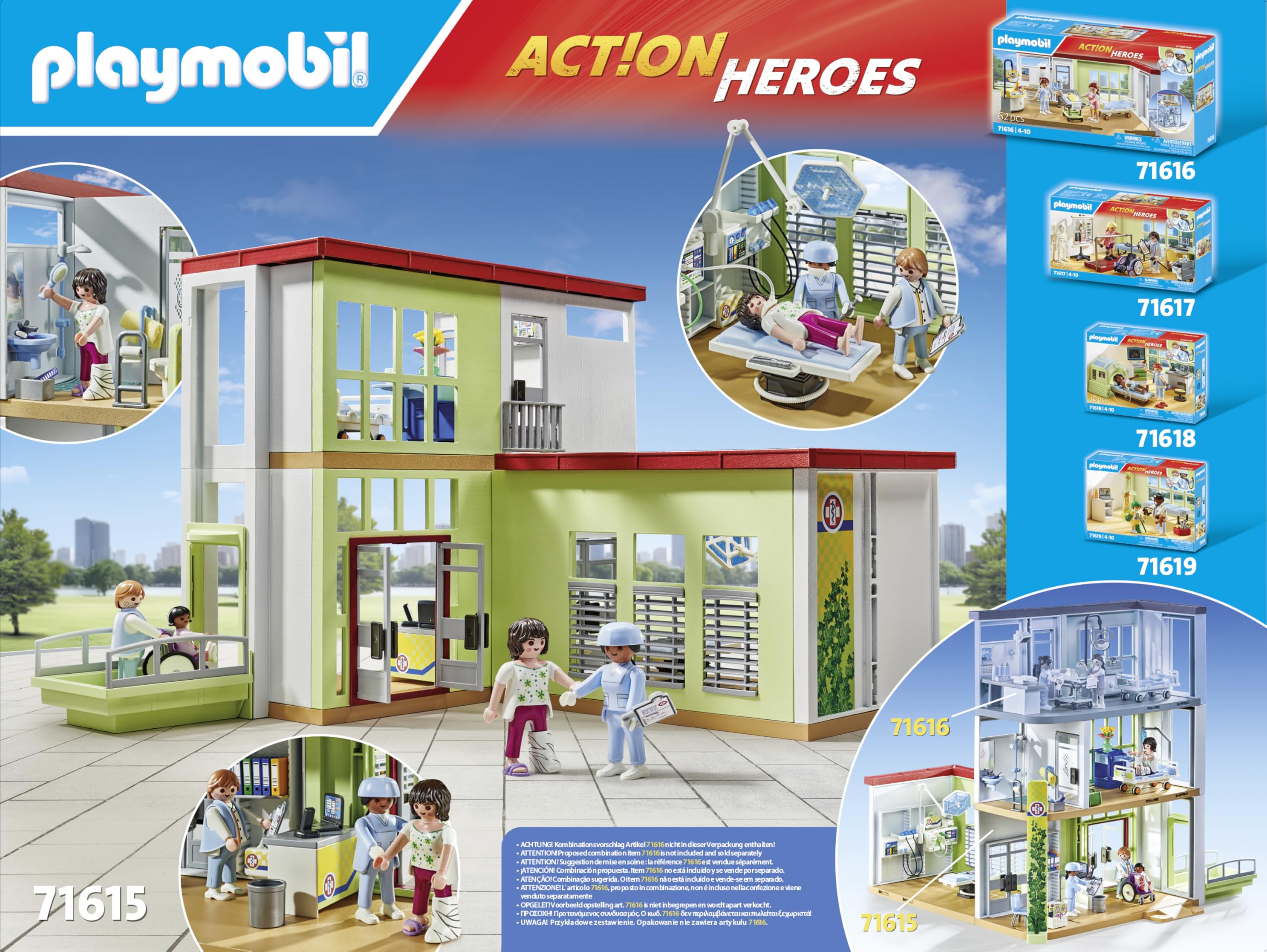 Playmobil Modern Hospital bandage stickers for quick, imaginative patches.