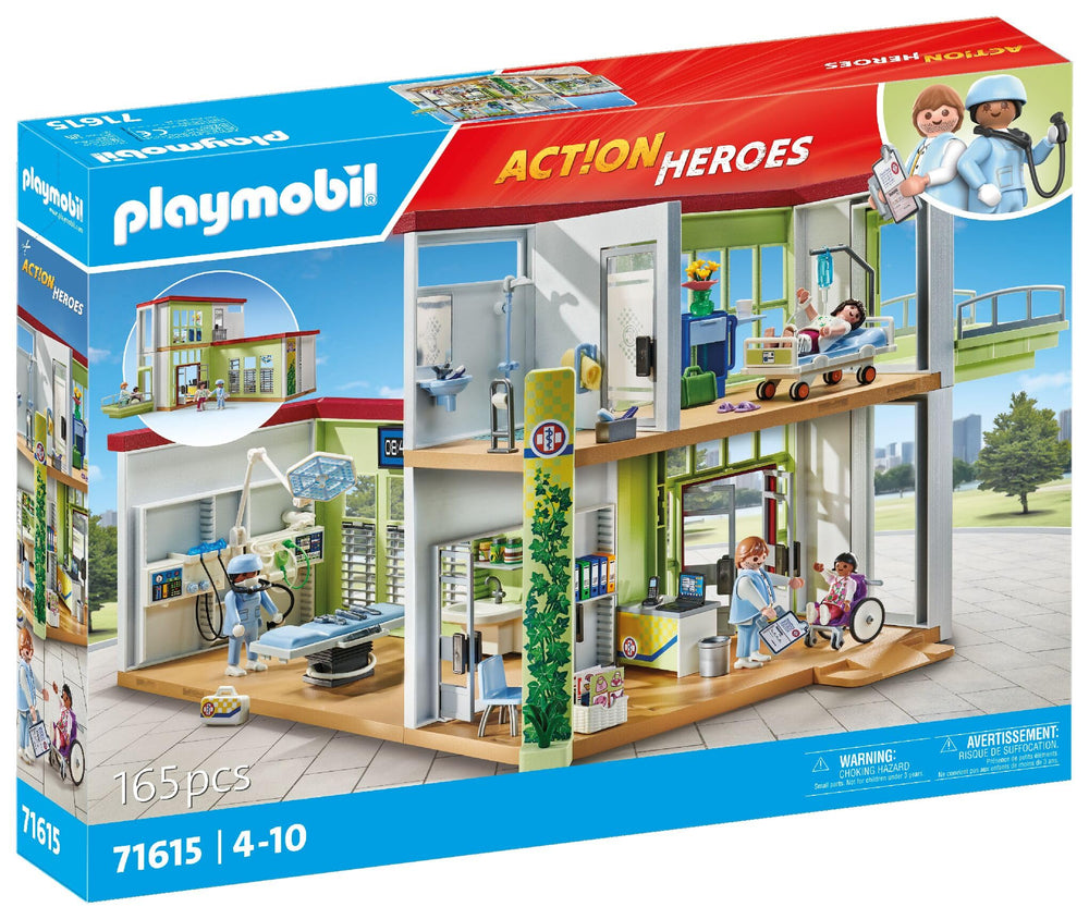 Playmobil Modern Hospital exam table for realistic checkups and care.