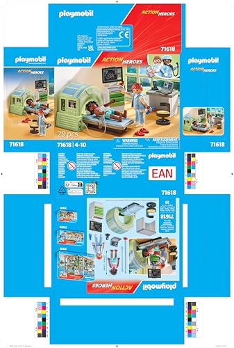 Playmobil MRI with Child: includes adult and child figures with accessories for caretaking stories