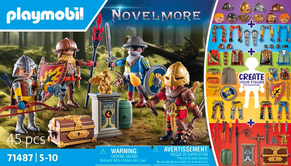 Playmobil My Figures Knights of Novelmore accessories bundle enables creative knight outfits and gear