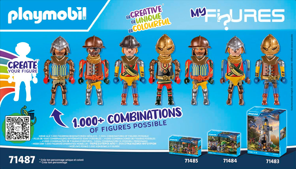 Playmobil My Figures Knights of Novelmore removable helmets for quick character changes
