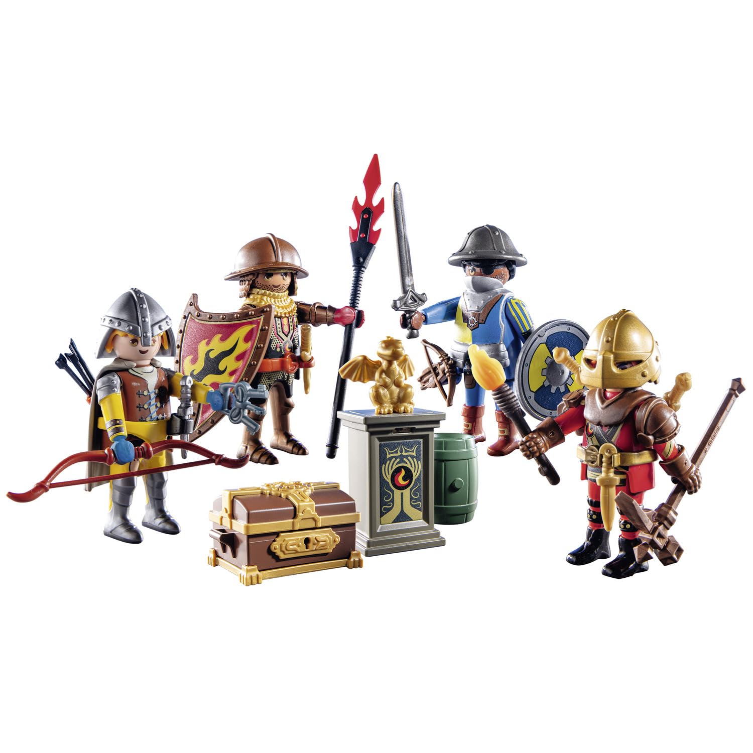 Playmobil My Figures Knights of Novelmore swords and shields enhance battle play