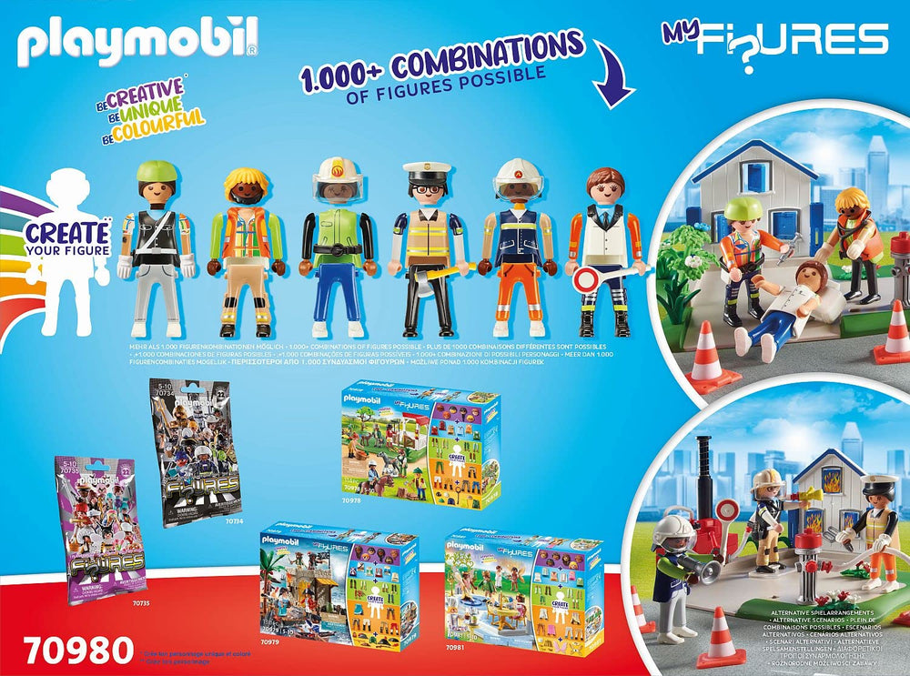 Playmobil My Figures: Rescue Mission medic care assisting a patient