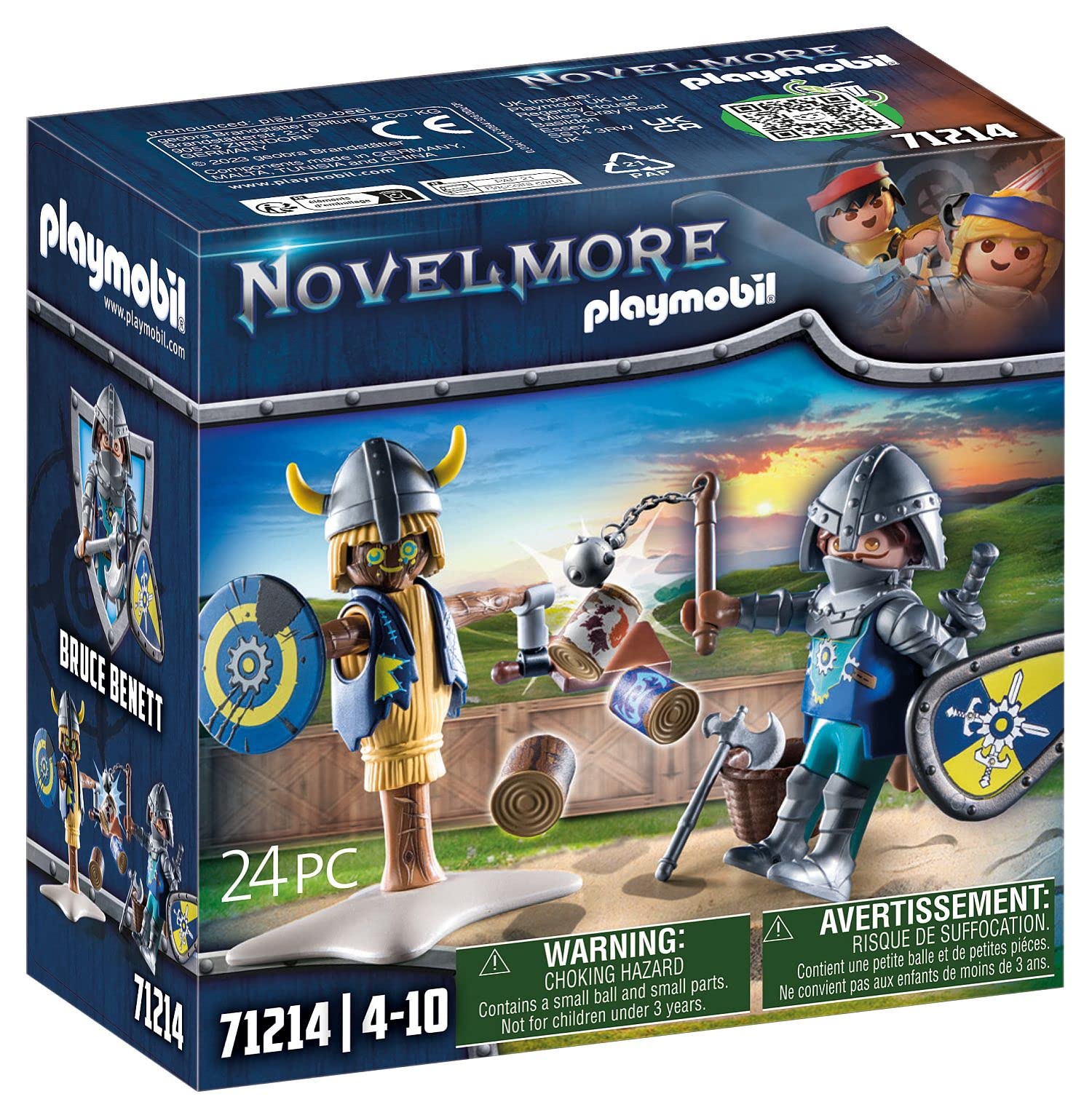 Playmobil Novelmore training dummy for safe, creative practice at home.