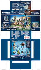 Playmobil Novelmore combat training set shown together for complete knightly adventures.