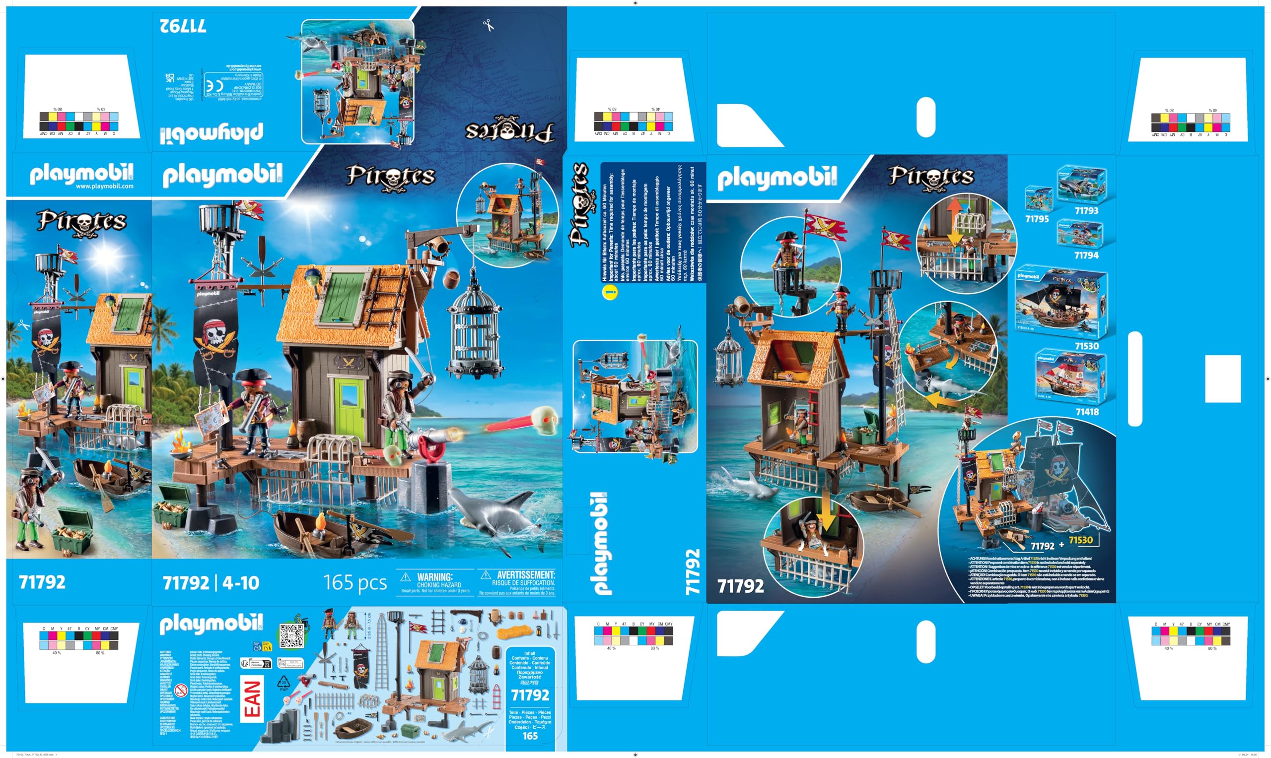 Playmobil Pirate Harbor accessories set completes swashbuckling adventures.